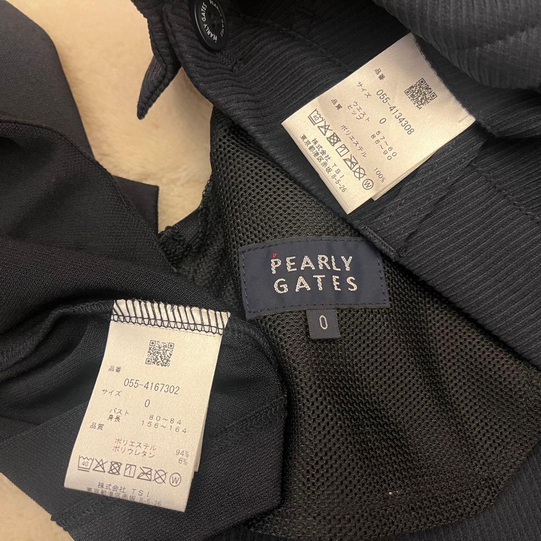 新品★46,200円 パーリーゲイツ モックネック＆スカート 上下２枚セット ０