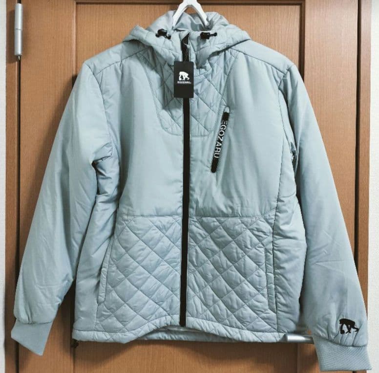 EGOZARU エゴザル バスケットボール キルトパーカー ライトグレー M