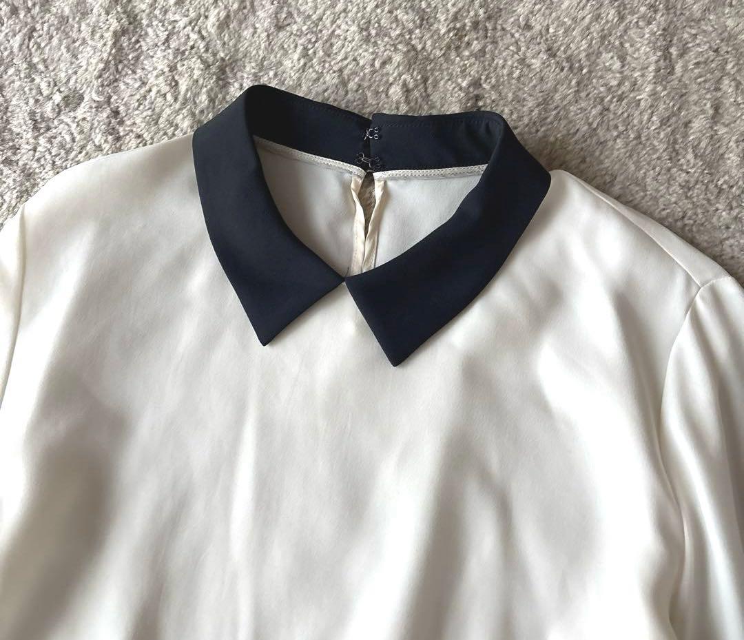 ballsey 襟付きジョーゼットブラウス　バイカラー TOMORROWLAND