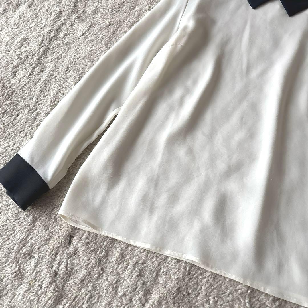 ballsey 襟付きジョーゼットブラウス　バイカラー TOMORROWLAND