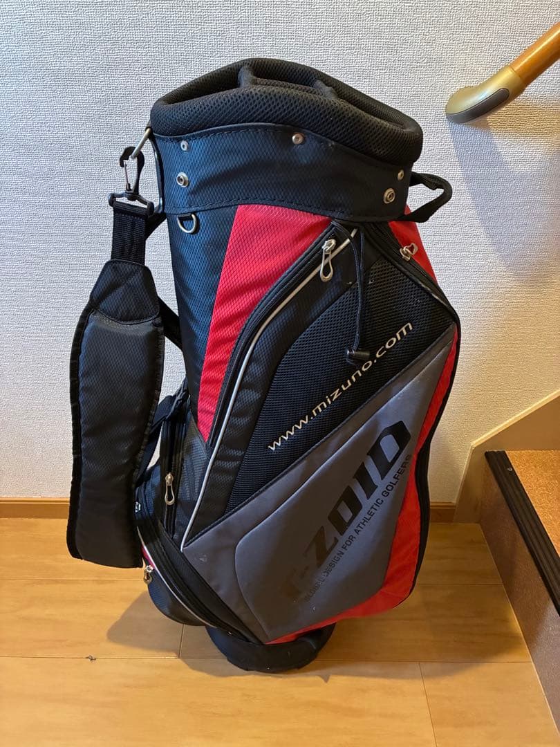 Mizuno Z100 キャディバッグ ブラック/レッド