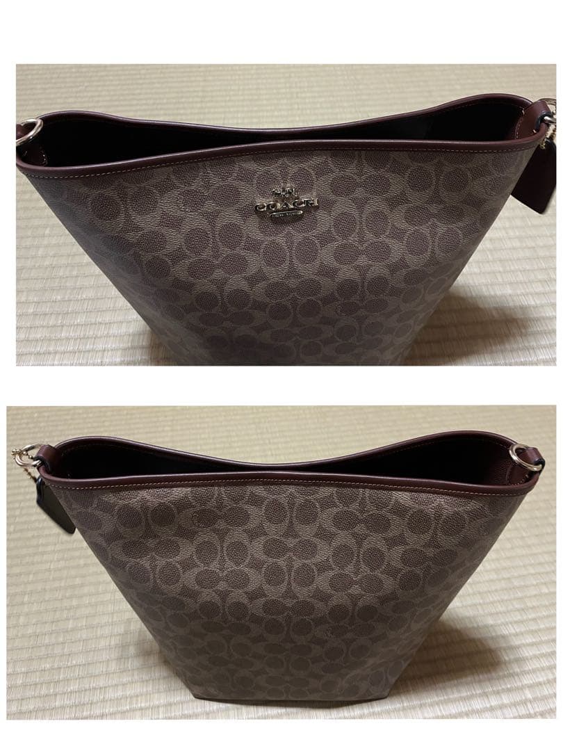 COACH シティ ラージ バケット バッグ・シグネチャー キャンバス