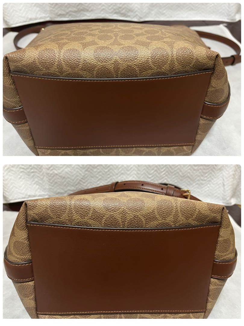 COACH シティ ラージ バケット バッグ・シグネチャー キャンバス