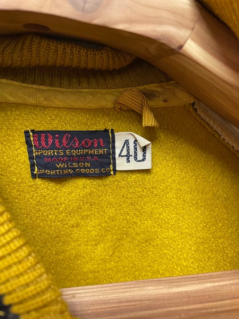 ヴィンテージWilson イエロー・ブラック ジャケット 40