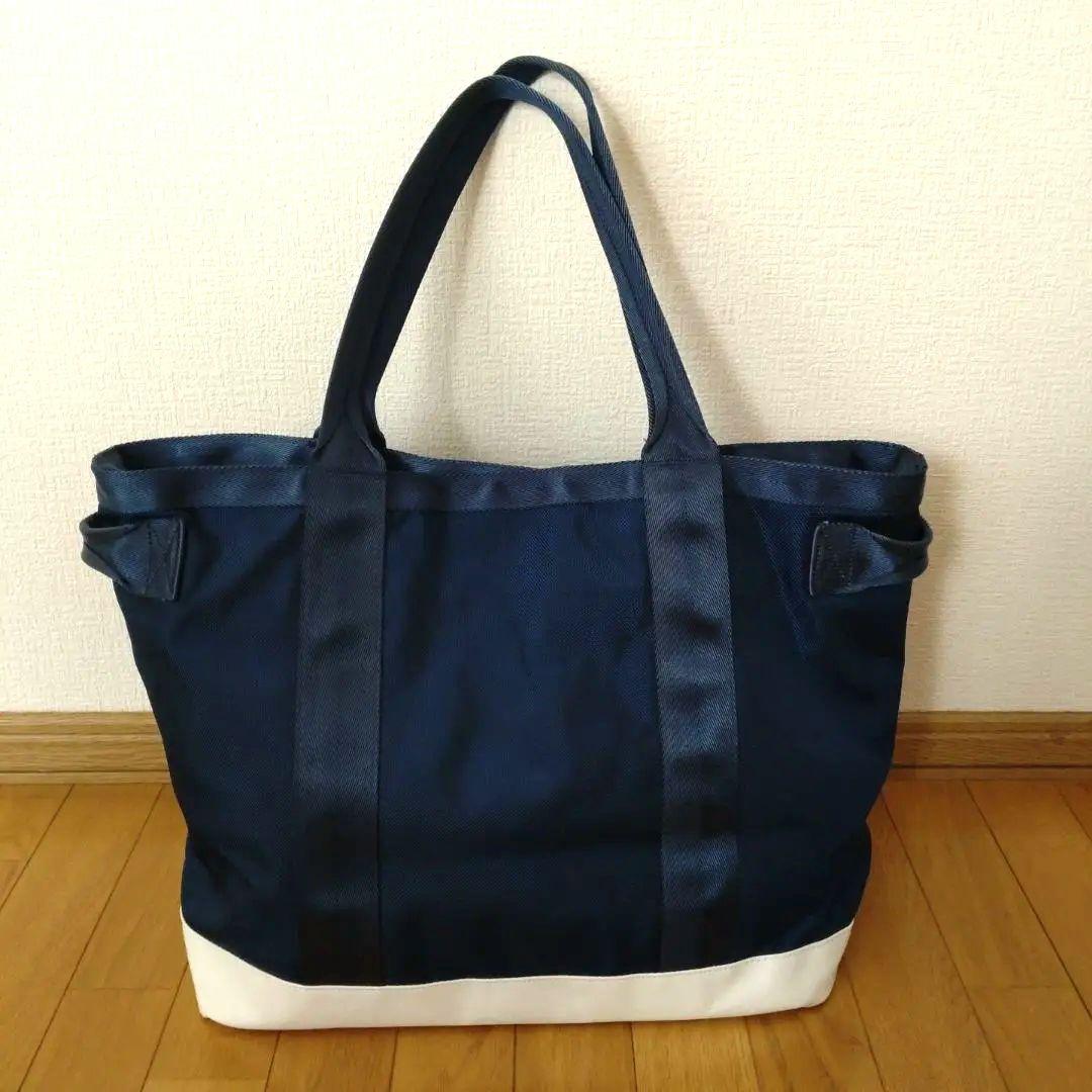 【TravisMathew】トートバッグ ネイビー×ホワイト