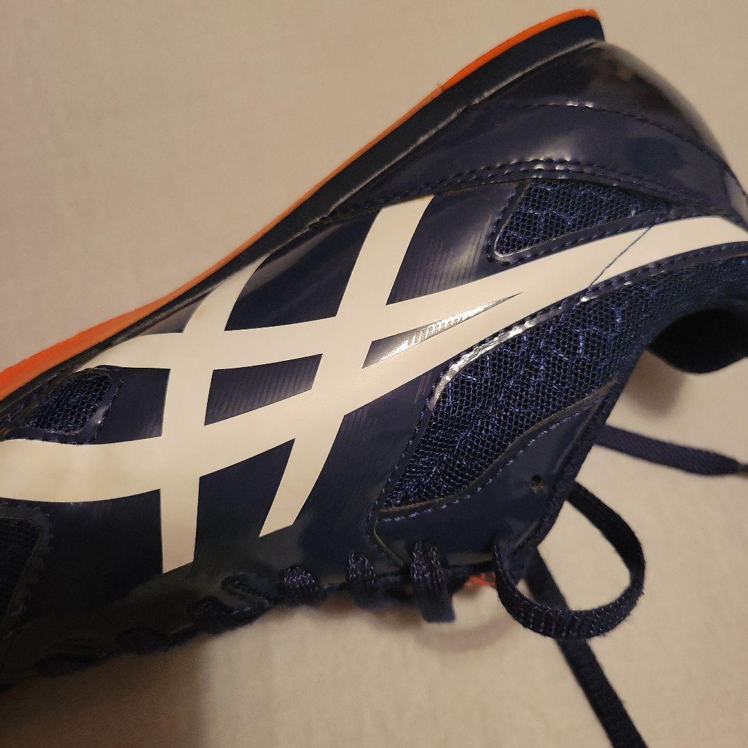 大幅お値下げ‼️【極美品】asics エフォート　スパイクシューズ　紺28センチ
