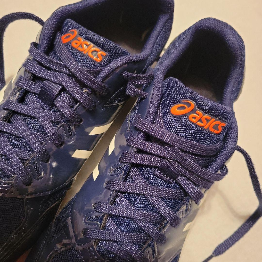大幅お値下げ‼️【極美品】asics エフォート　スパイクシューズ　紺28センチ