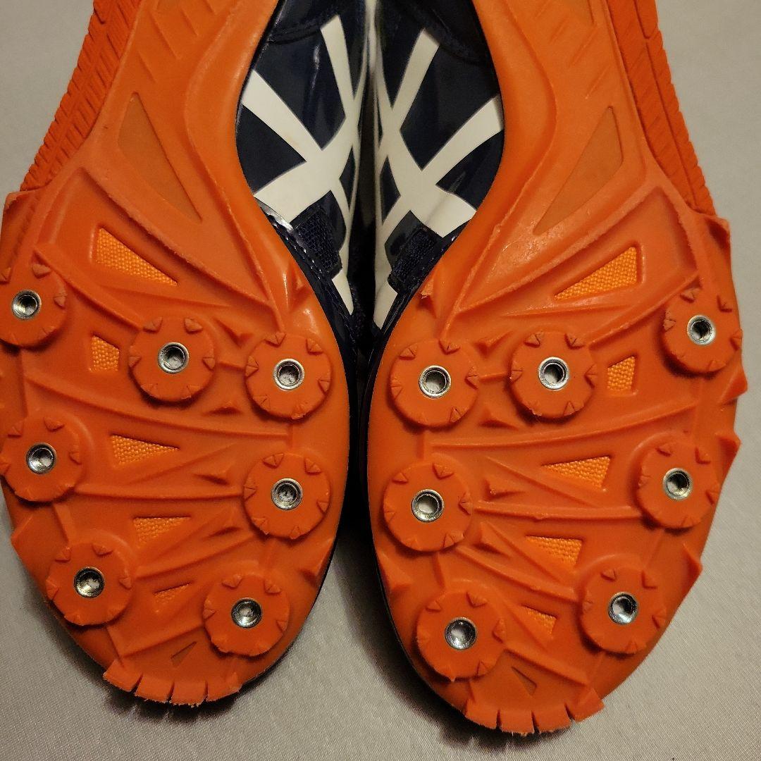 大幅お値下げ‼️【極美品】asics エフォート　スパイクシューズ　紺28センチ