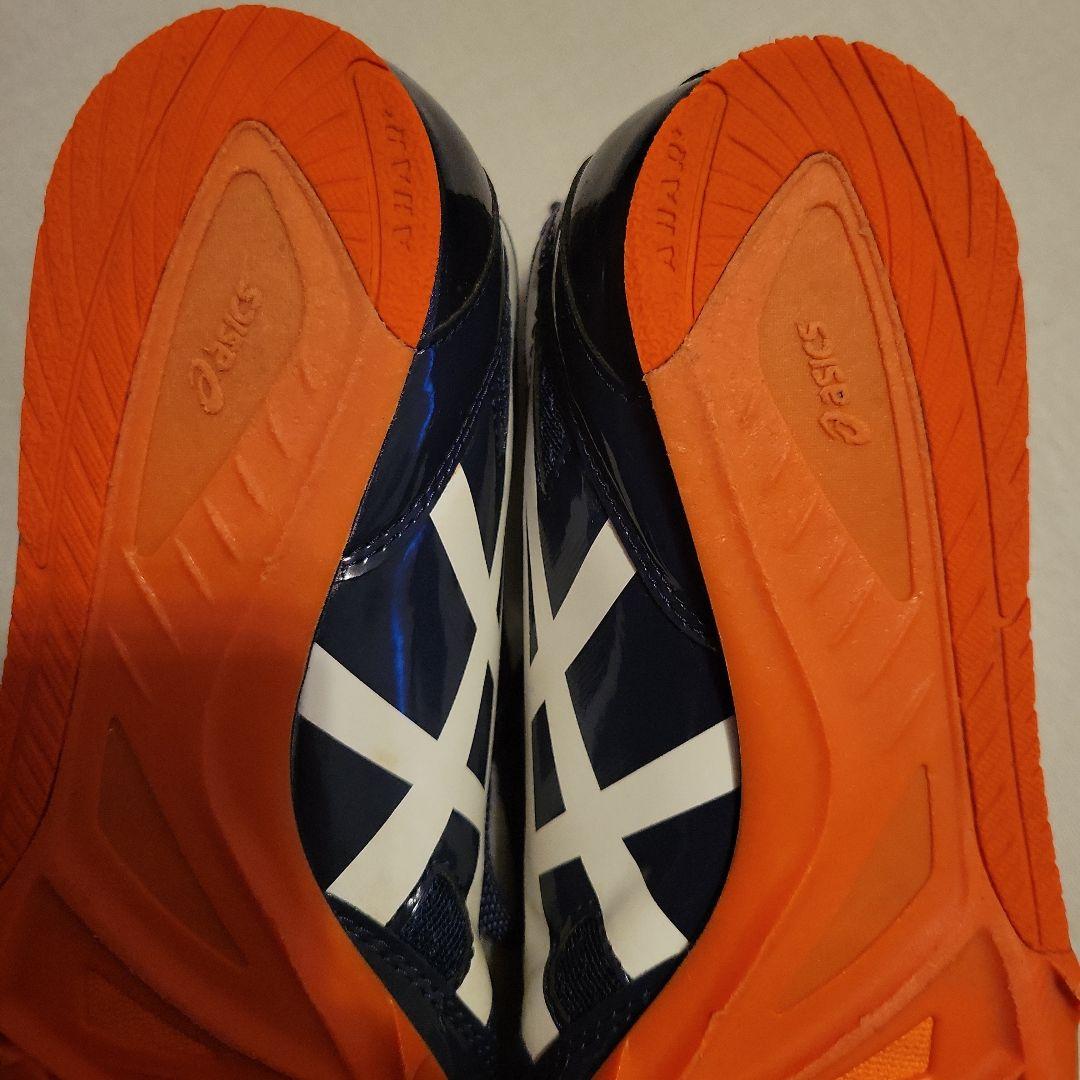 大幅お値下げ‼️【極美品】asics エフォート　スパイクシューズ　紺28センチ