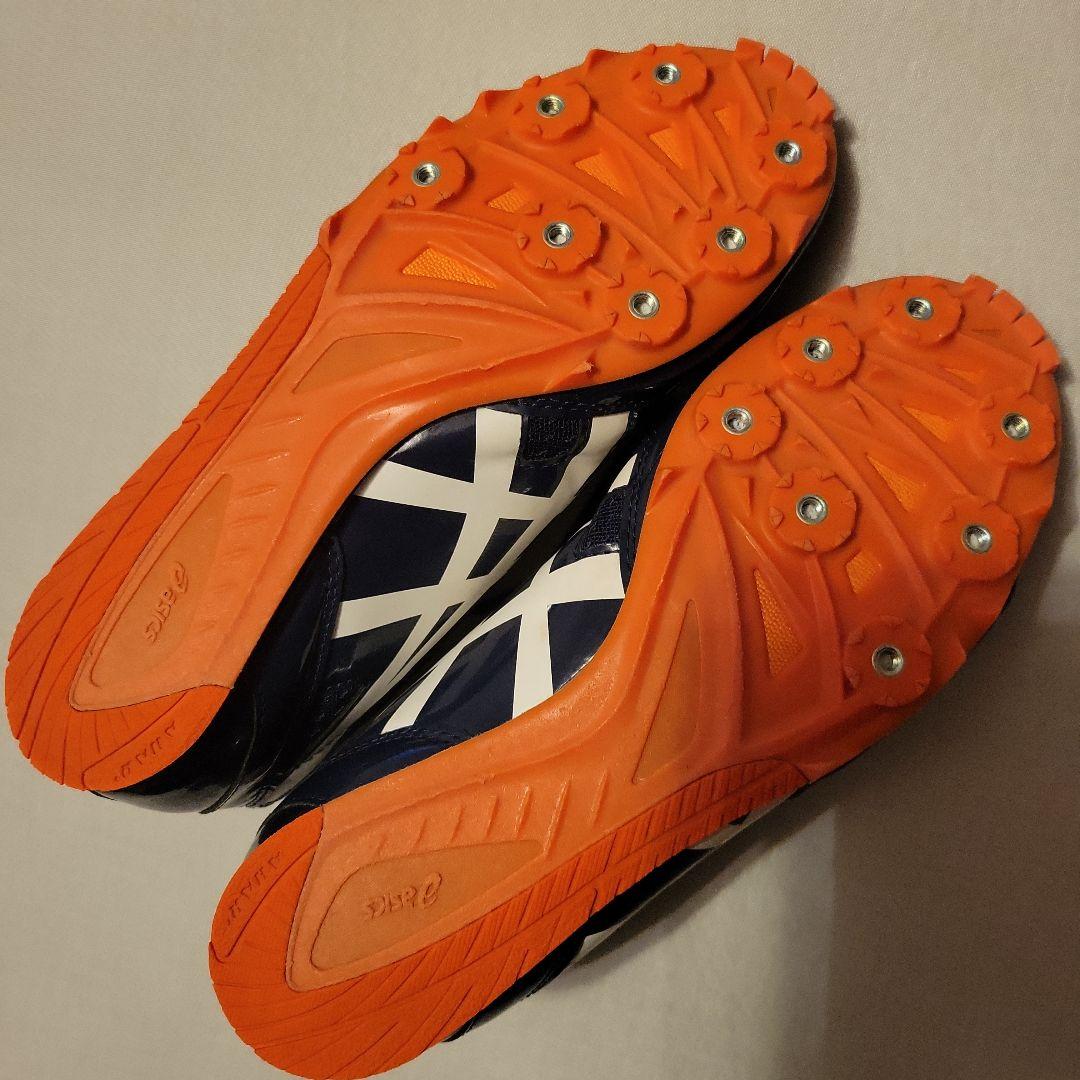 大幅お値下げ‼️【極美品】asics エフォート　スパイクシューズ　紺28センチ
