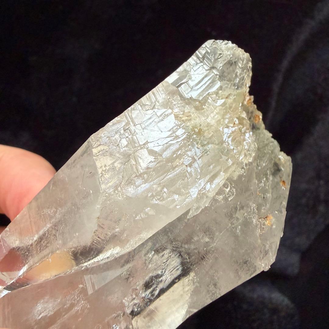 ヒマラヤ クル渓谷産 曲がり水晶 セルフヒールド 共生ポイント 天然石鉱物