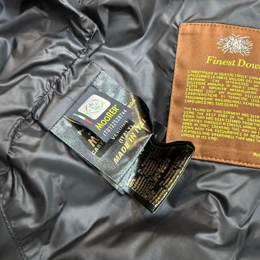 新品未使用◎MOORER FIRE-WK 高級ダウンベスト 46 M BLACK