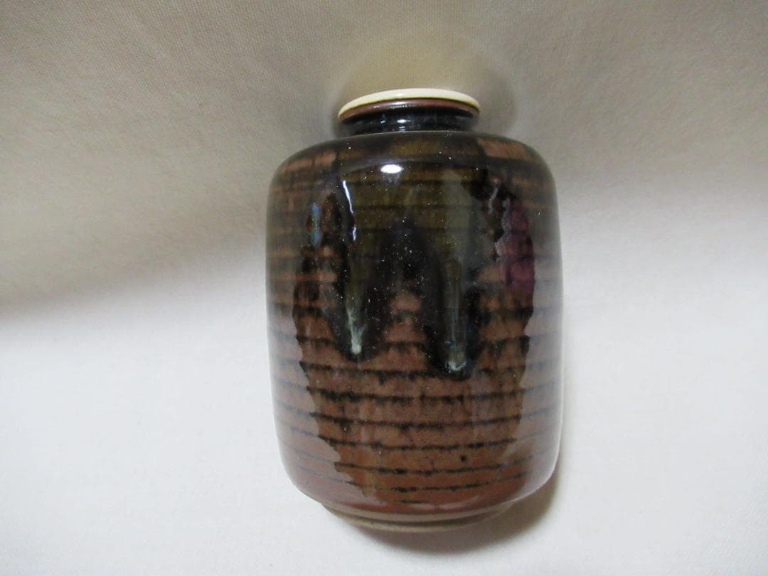 茶道具　大名物円乗坊写　茶入　松本鉄山造　共箱