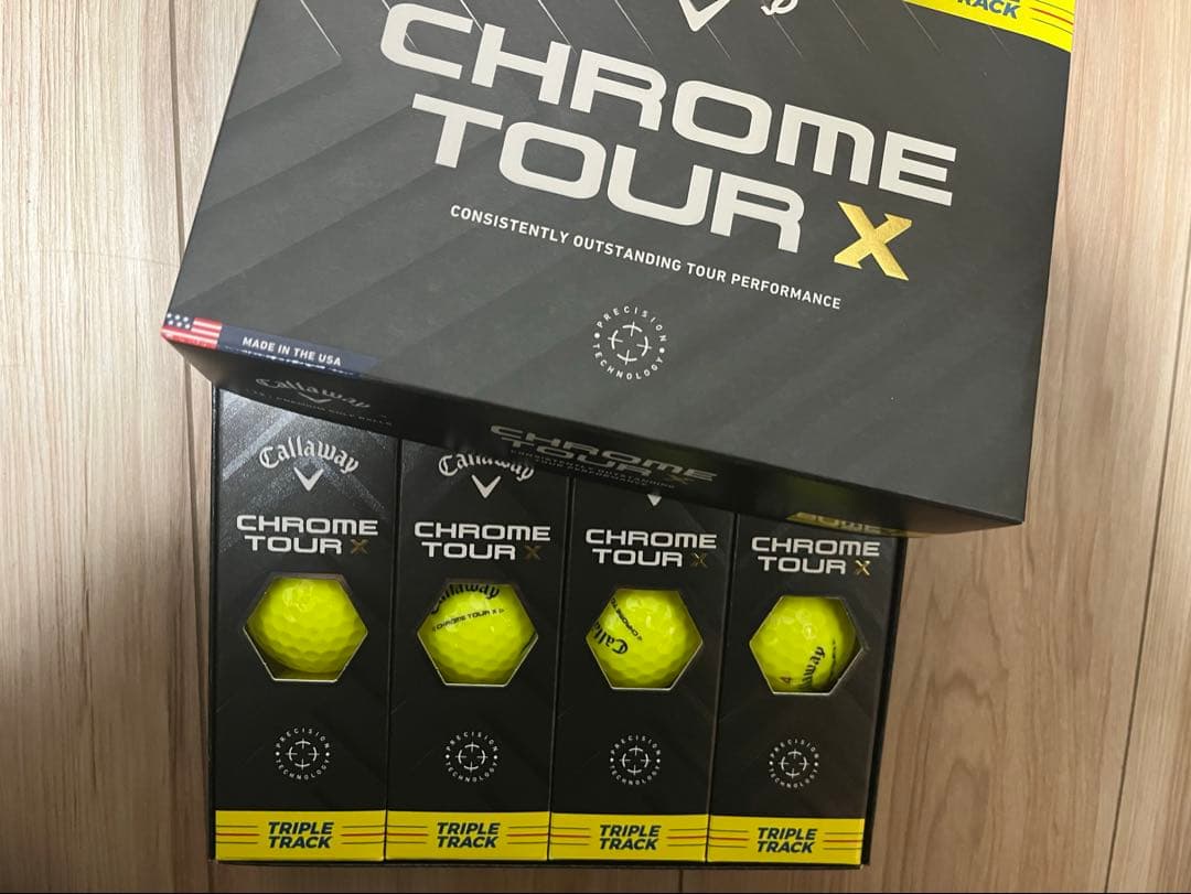ゴルフボール CHROME TOURXYLW24TRIPLE TRACK 48球