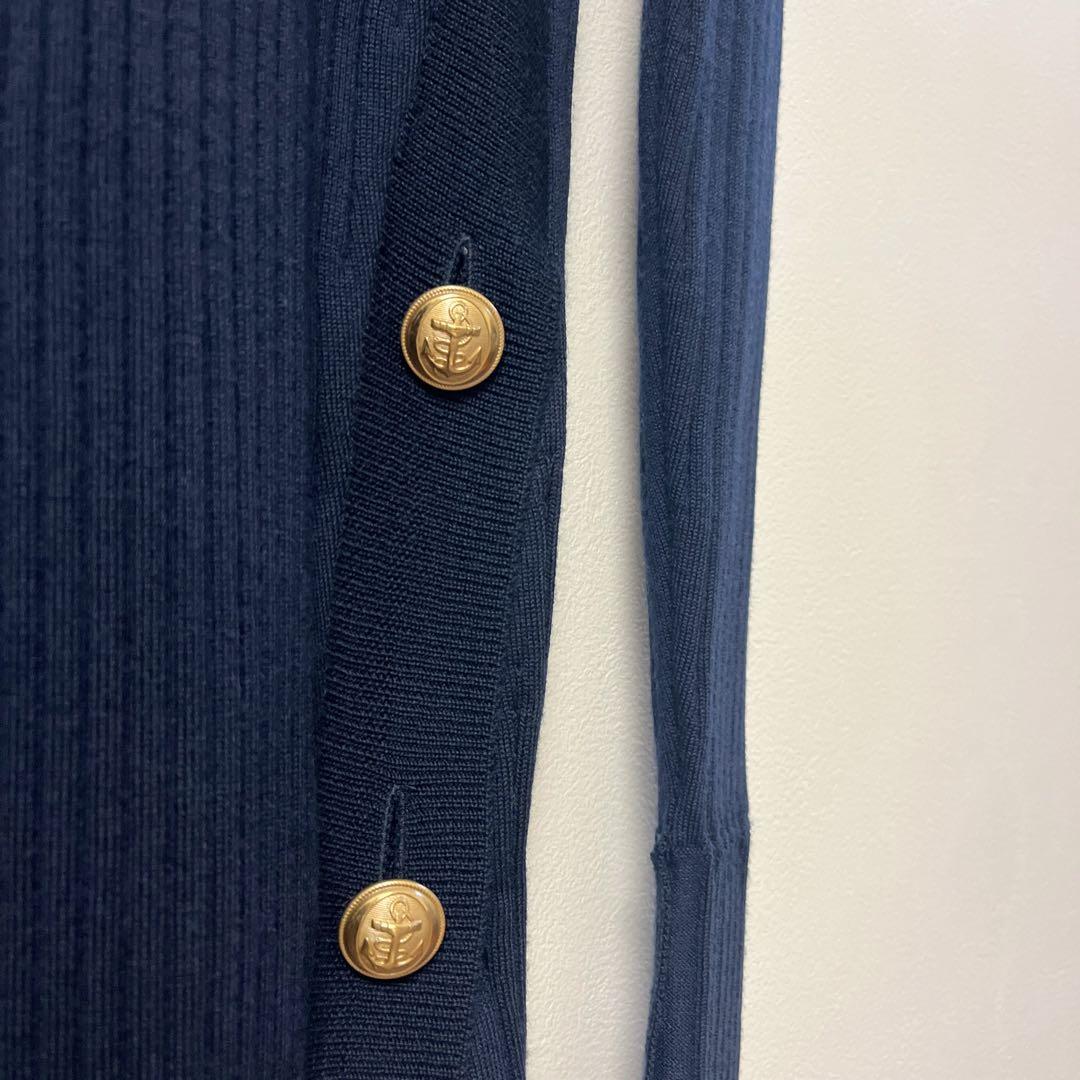 MUSE　ドゥーズィエムクラス　ニットワンピース　レディース　ウール　金ボタン