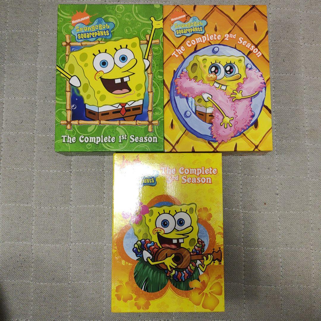 スポンジボブDVDコンプリートBOX 3つセット シーズン1、2、3 合計9枚