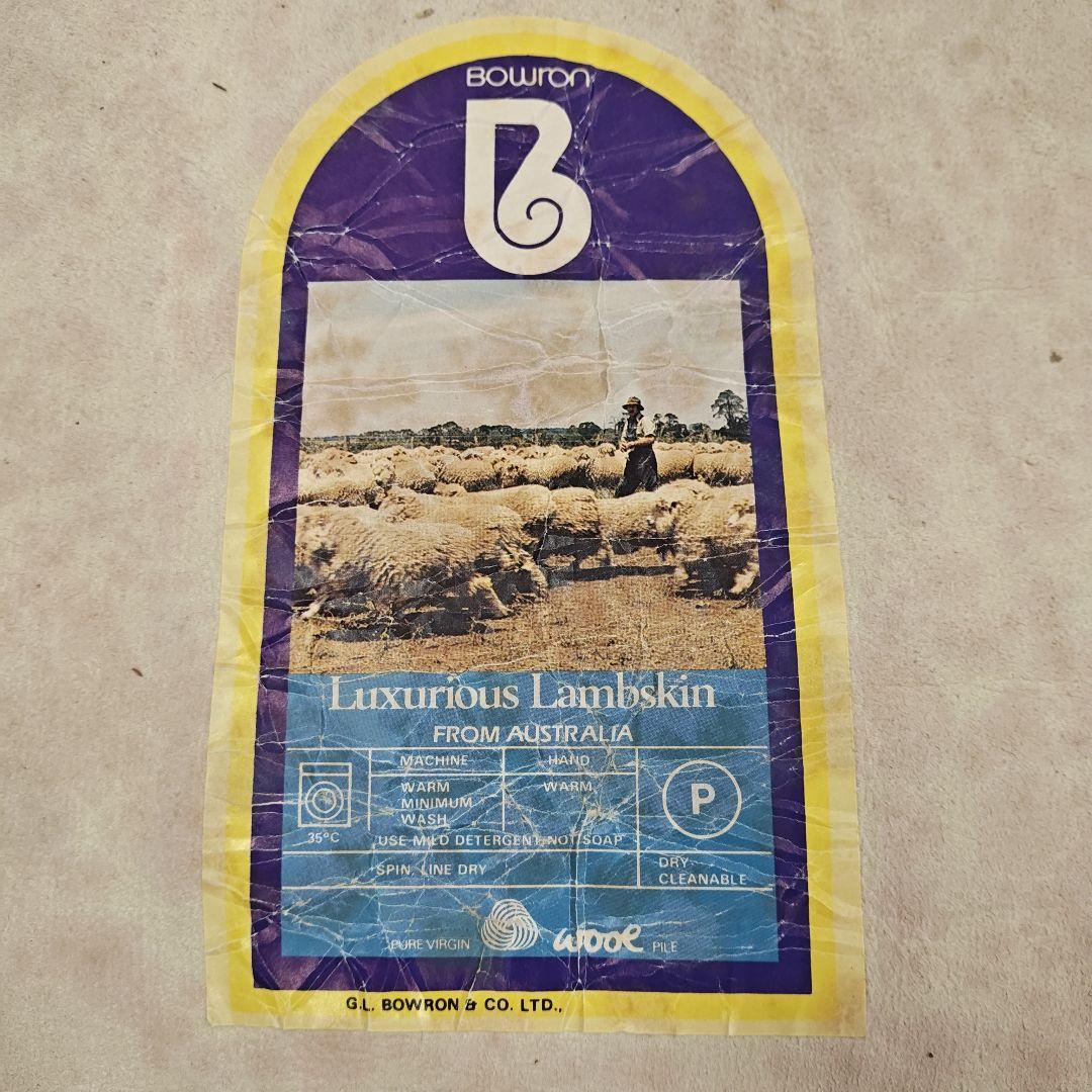 BOWRON/ボウロン　天然ムートンラグ　ニュージーランド製　ラージサイズ2枚