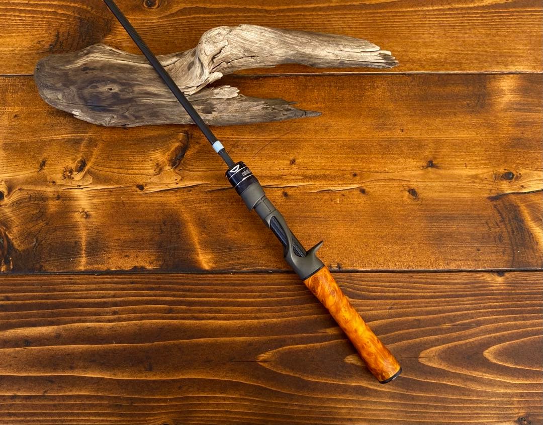 トラウトロッド　ウッド調　625UL 524UL ベイトロッド　パックロッド