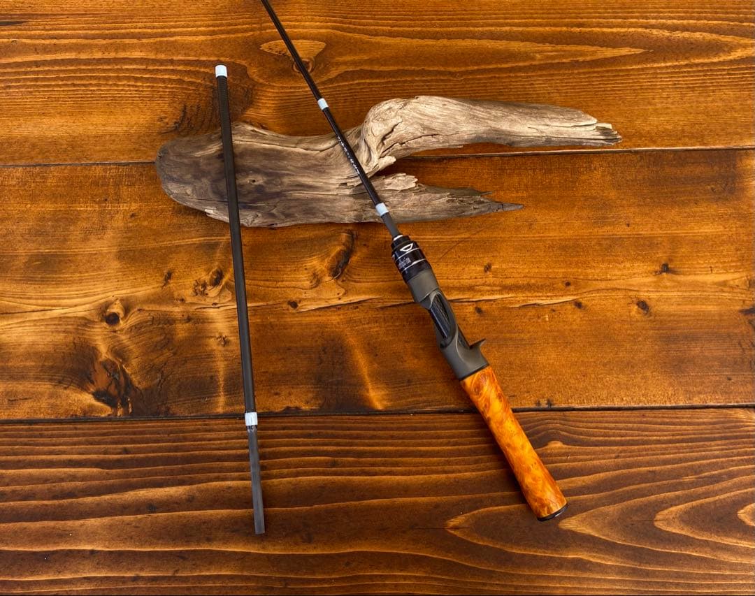 トラウトロッド　ウッド調　625UL 524UL ベイトロッド　パックロッド