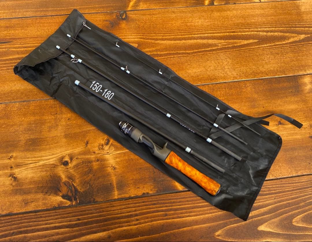 トラウトロッド　ウッド調　625UL 524UL ベイトロッド　パックロッド