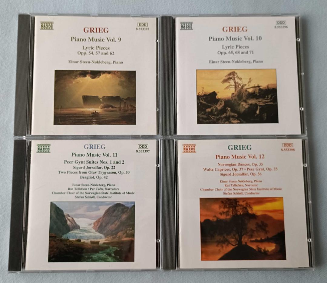 グリーグ：ピアノ独奏曲全集 アイナル=ステーン・ノックレベルグ 14枚組