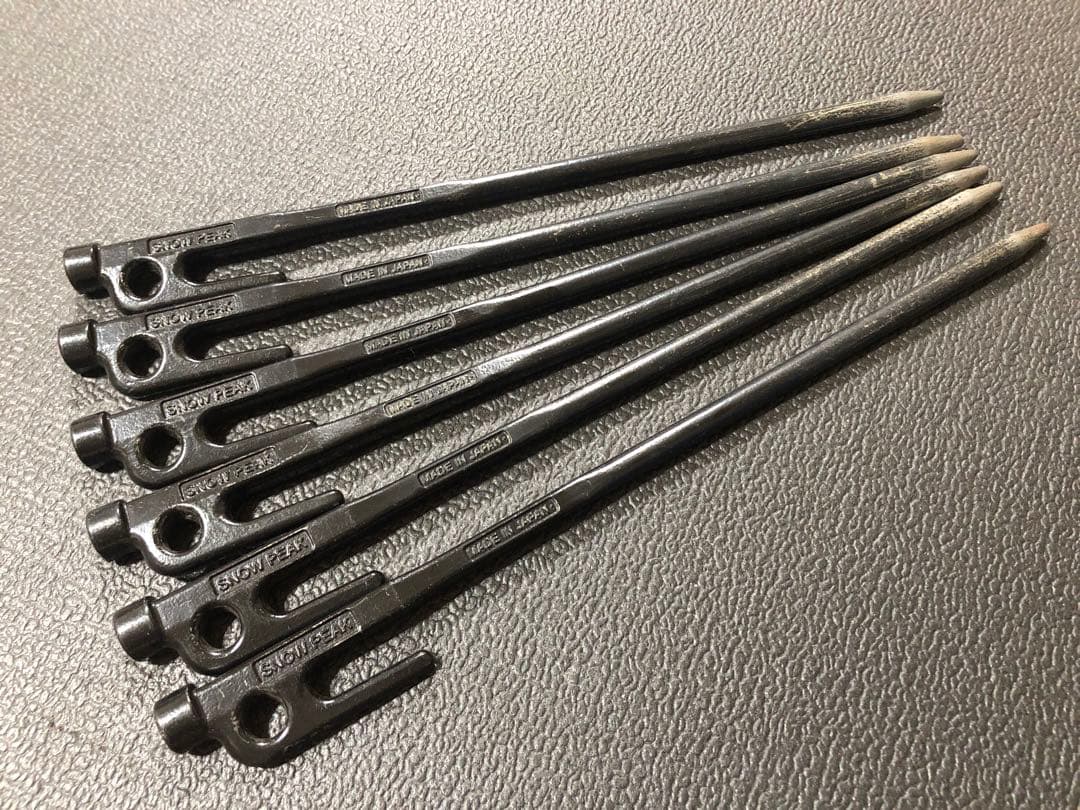 スノーピーク peak ペグハンマー、ソリッドステーク30 6本セット