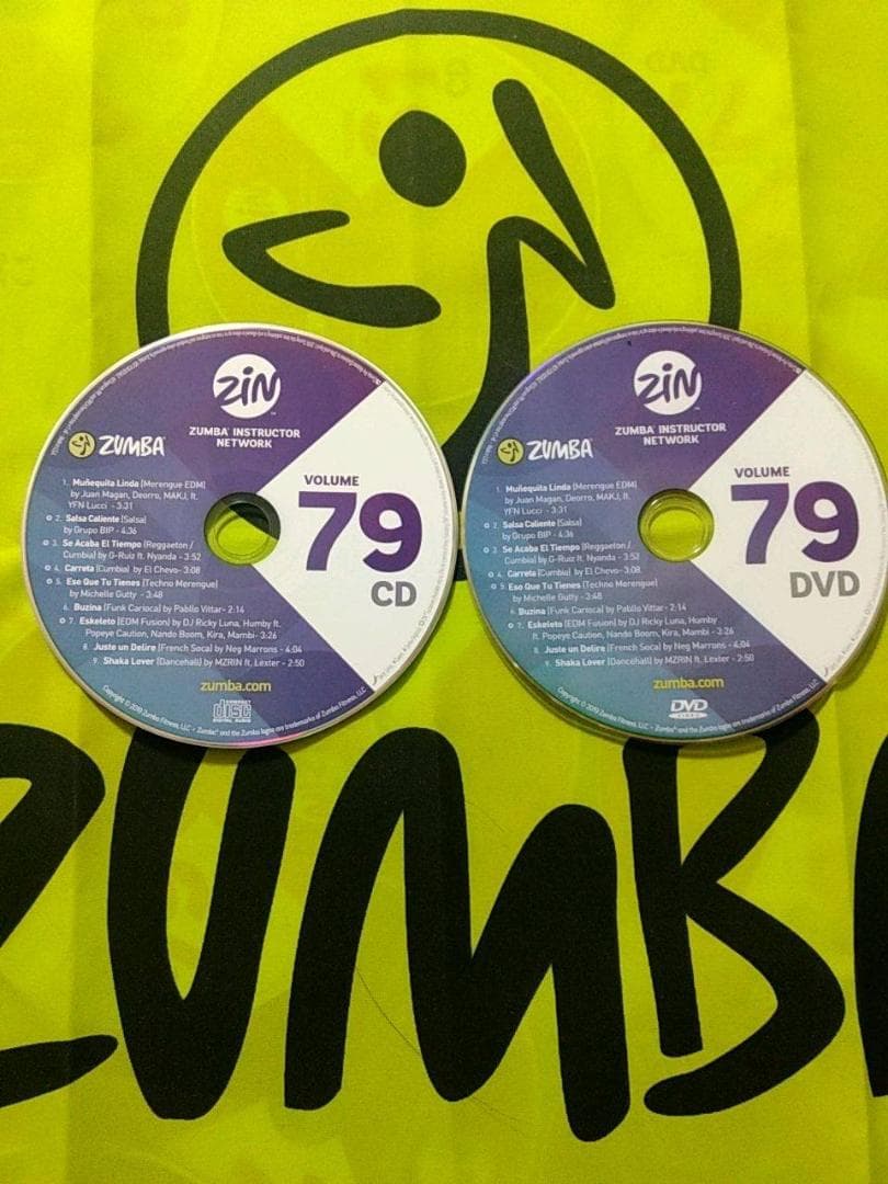ZUMBA　ズンバ　 CD ＆ DVD 20枚セット　ZIN71 ～ ZIN80