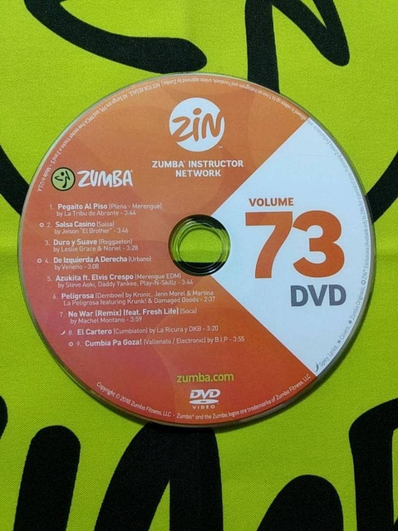 ZUMBA　ズンバ　 CD ＆ DVD 20枚セット　ZIN71 ～ ZIN80