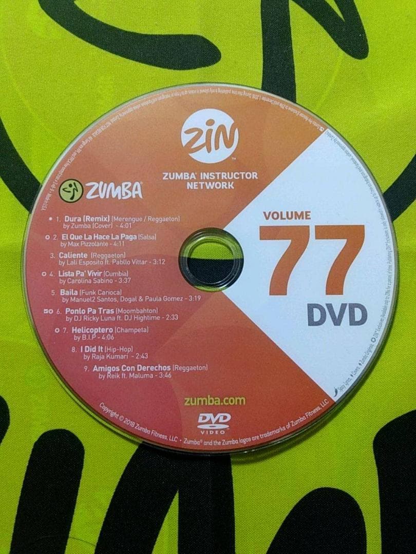 ZUMBA　ズンバ　 CD ＆ DVD 20枚セット　ZIN71 ～ ZIN80