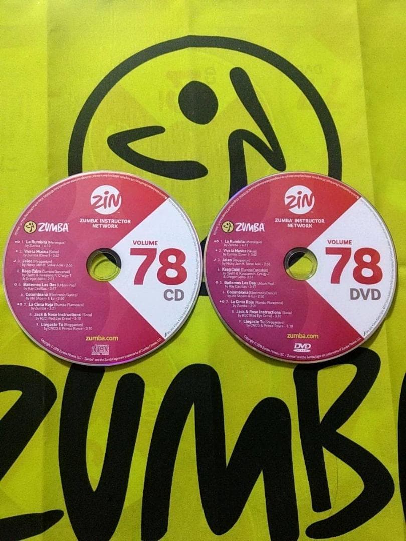 ZUMBA　ズンバ　 CD ＆ DVD 20枚セット　ZIN71 ～ ZIN80