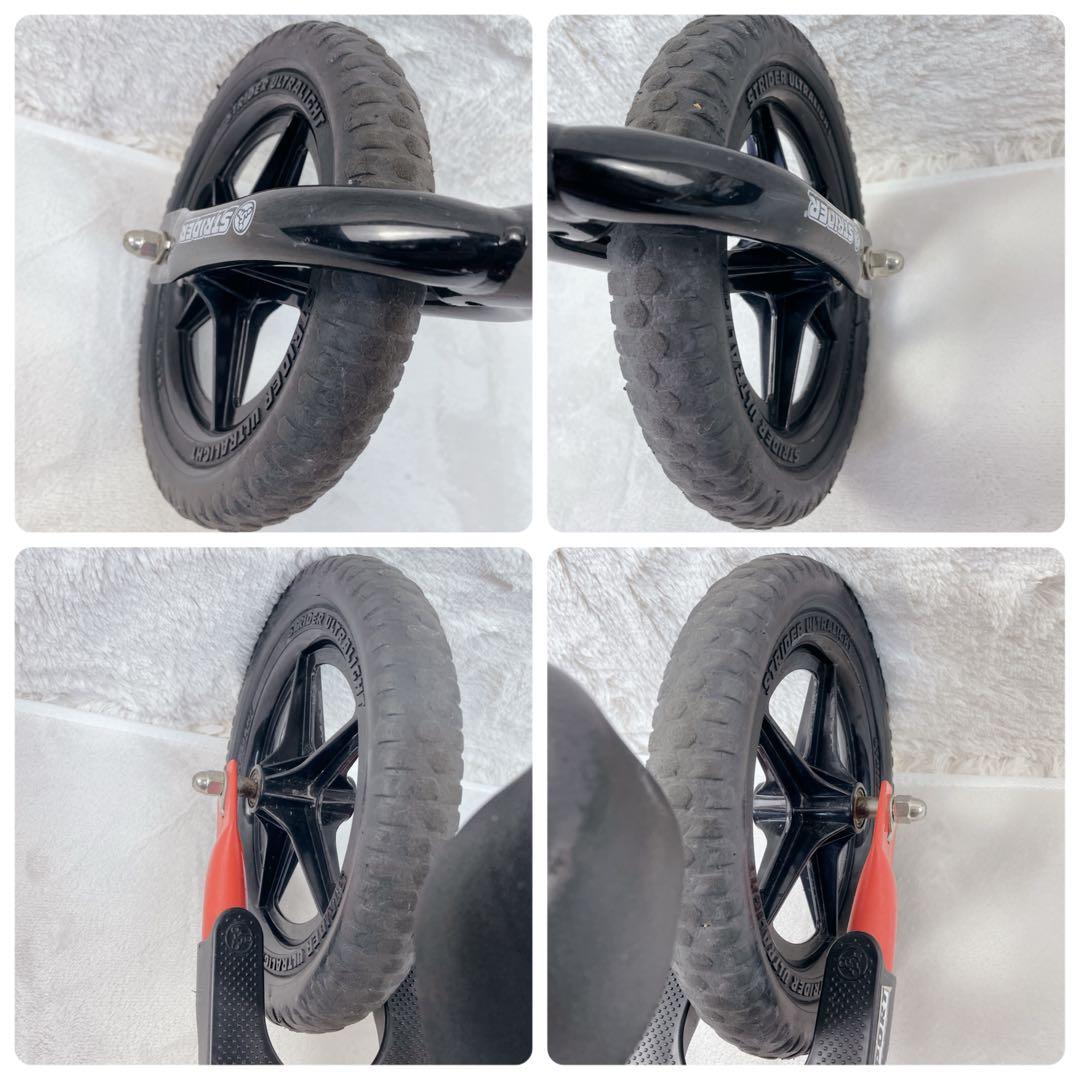 ✨美品✨　STRIDER 12インチSPORT 大人気色 赤 サドル延長バー付