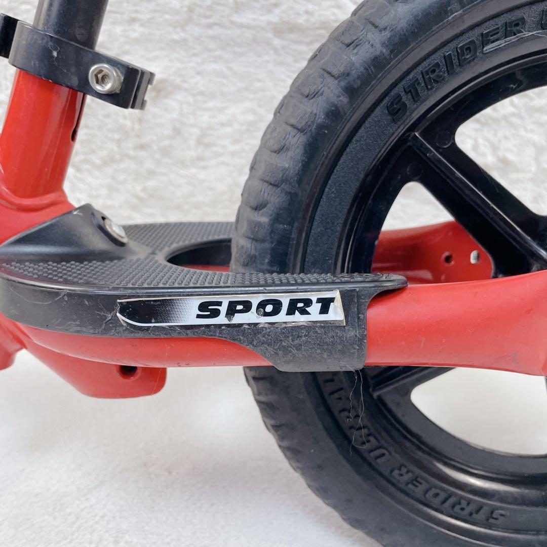 ✨美品✨　STRIDER 12インチSPORT 大人気色 赤 サドル延長バー付