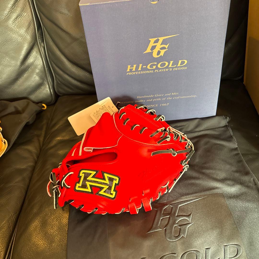 新品　硬式 ハイゴールド　キャッチャーミット　ミズノプロ　ハタケヤマ　zett