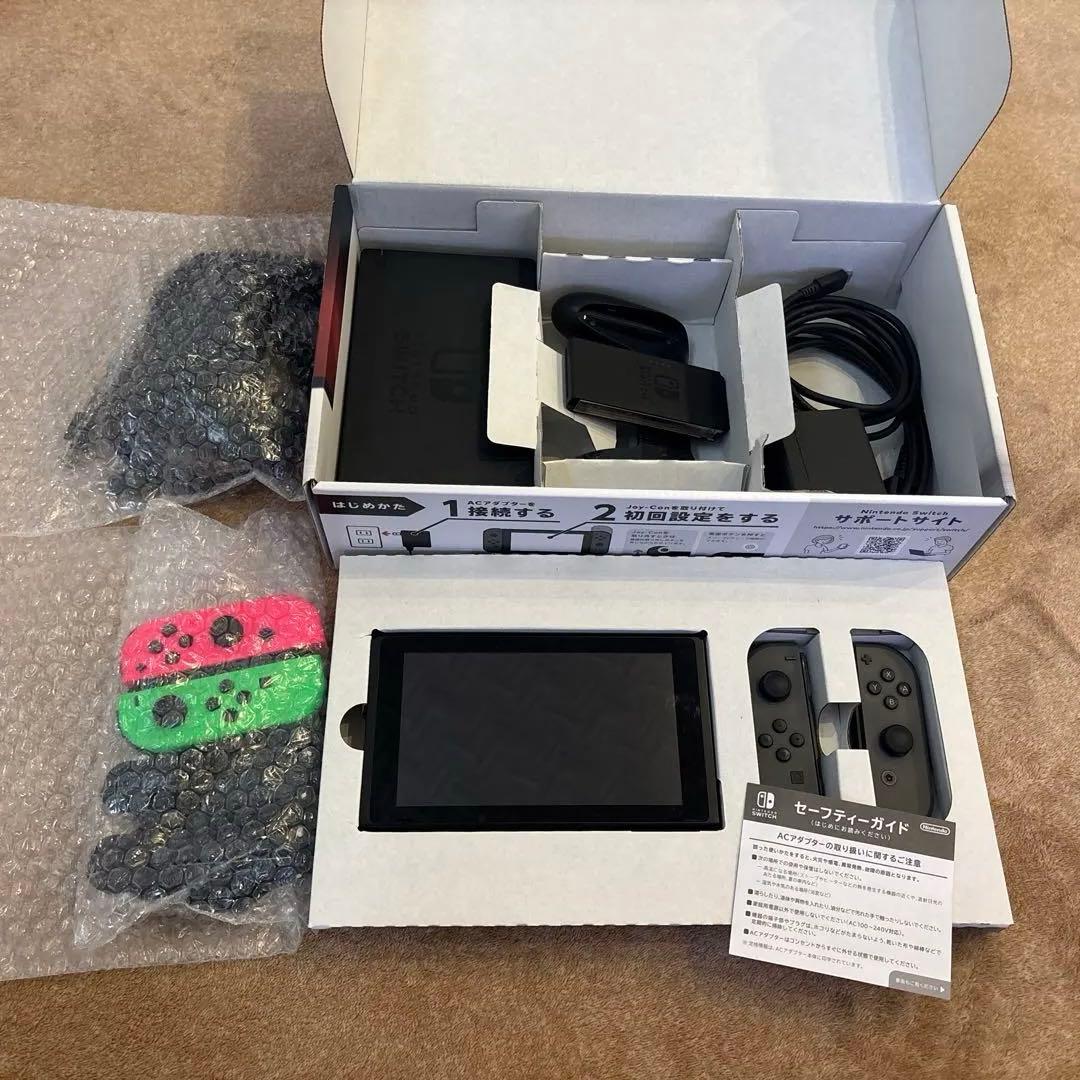 ニンテンドースイッチ本体 グレー、純正プロコン、ジョイコン、箱付き