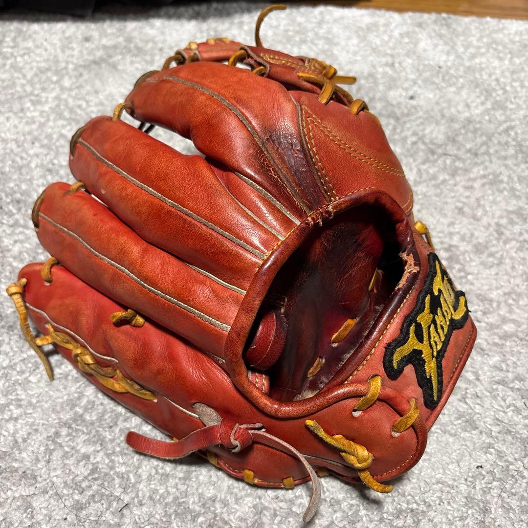 【値下げ】YAMATO ヤマト BBA 硬式グローブ 内野用 赤色 レッド