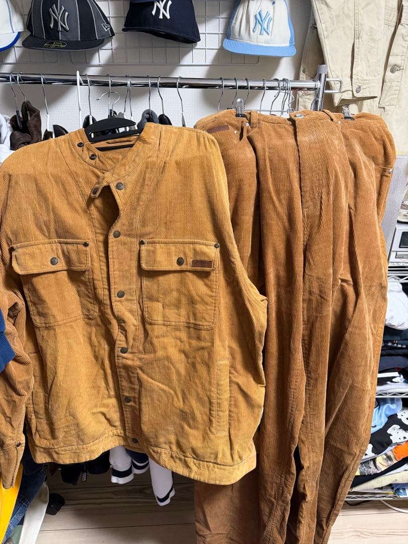 レ*ン様 90s 00s カールカナイ セットアップ コーデュロイ ブラウン