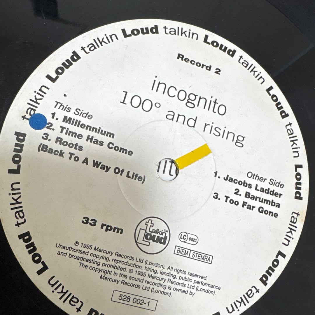 incognito 100° and Rising レコード