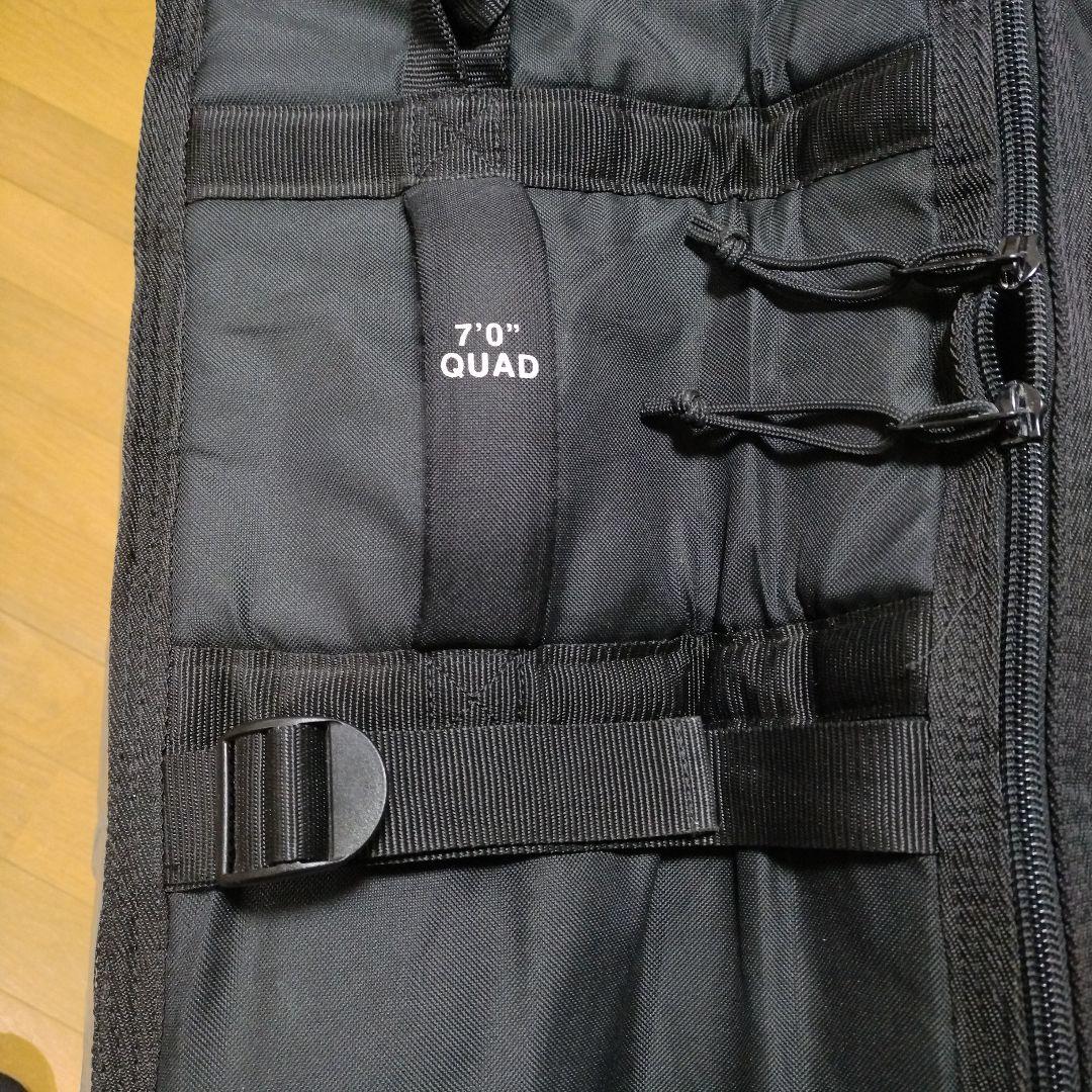 7'0\" QUAD サーフボードケース ブラック