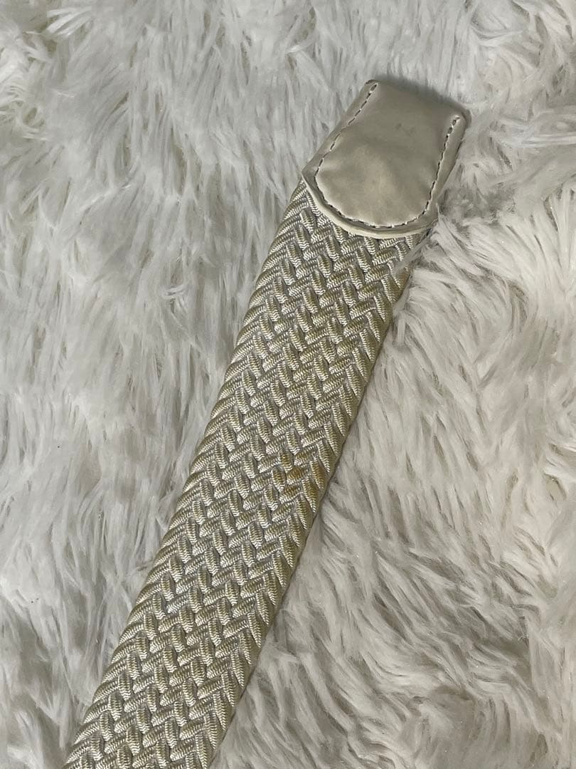 monzee モンジー ゴルフベルト メッシュベルト ホワイト ユニセックス