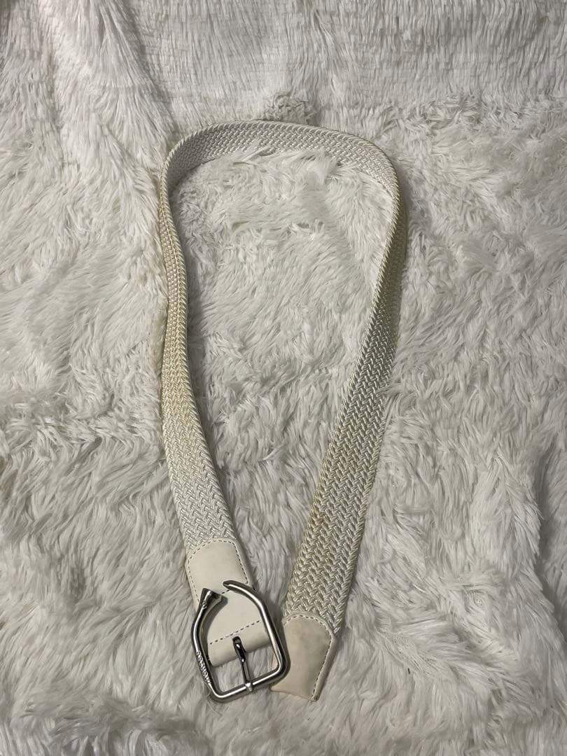 monzee モンジー ゴルフベルト メッシュベルト ホワイト ユニセックス