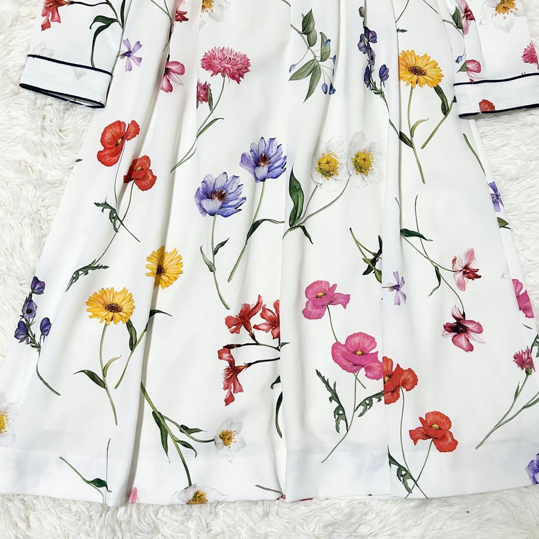 【試着のみ極美品】Chesty カシュクールフラワーワンピース リボンベルト