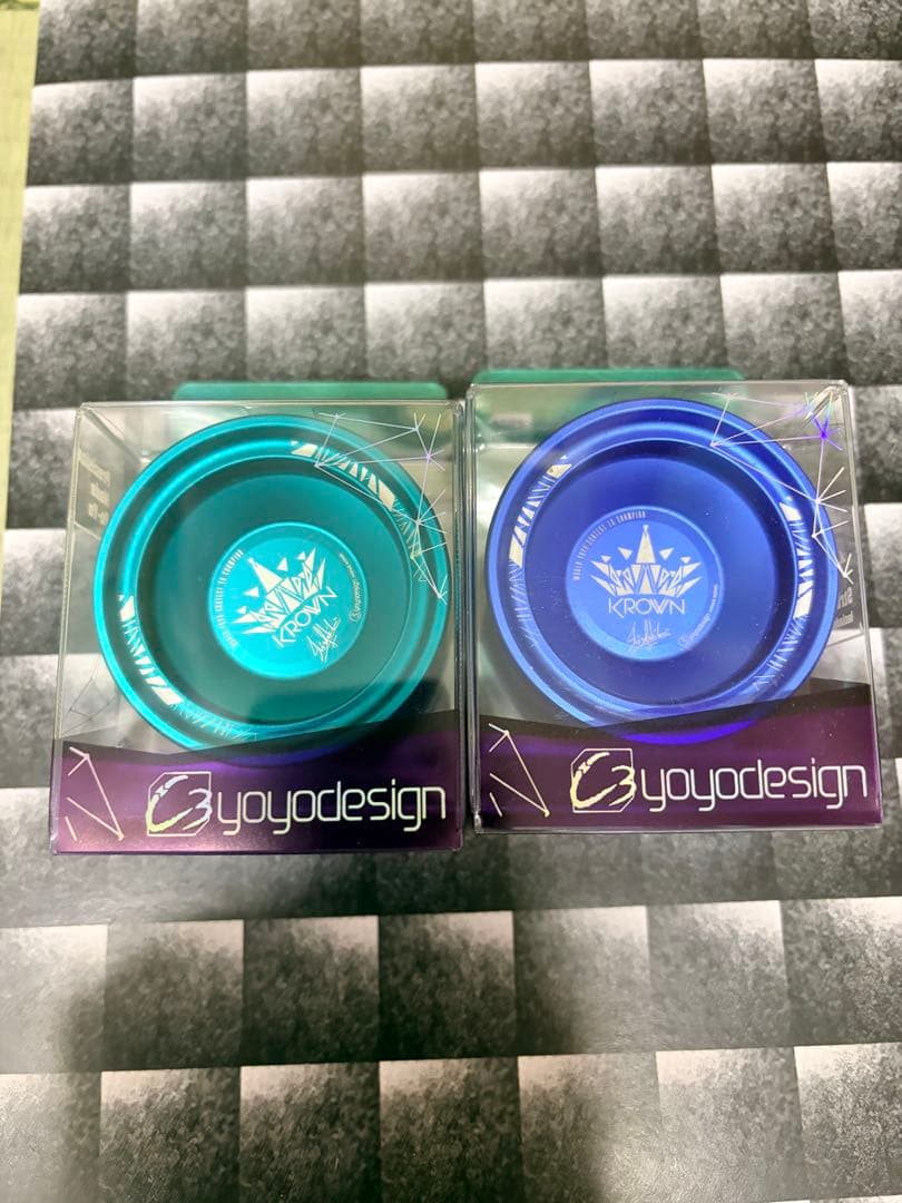 3yojodesign KROWN ヨーヨー 青 緑セット売り