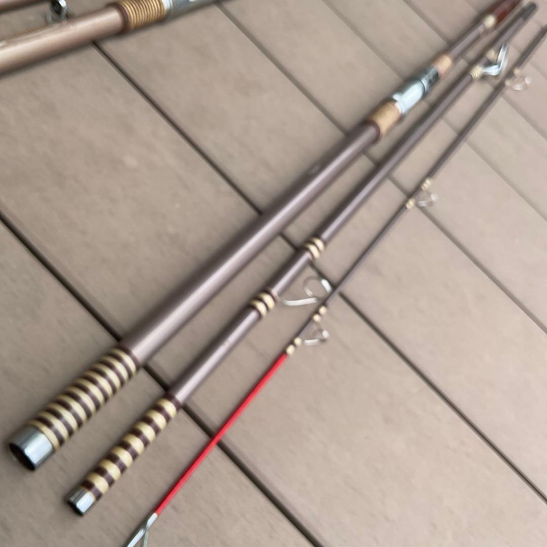 2本セット　OLYMPIC オリムピック　投げ竿　ホノルル　330　グラスロッド