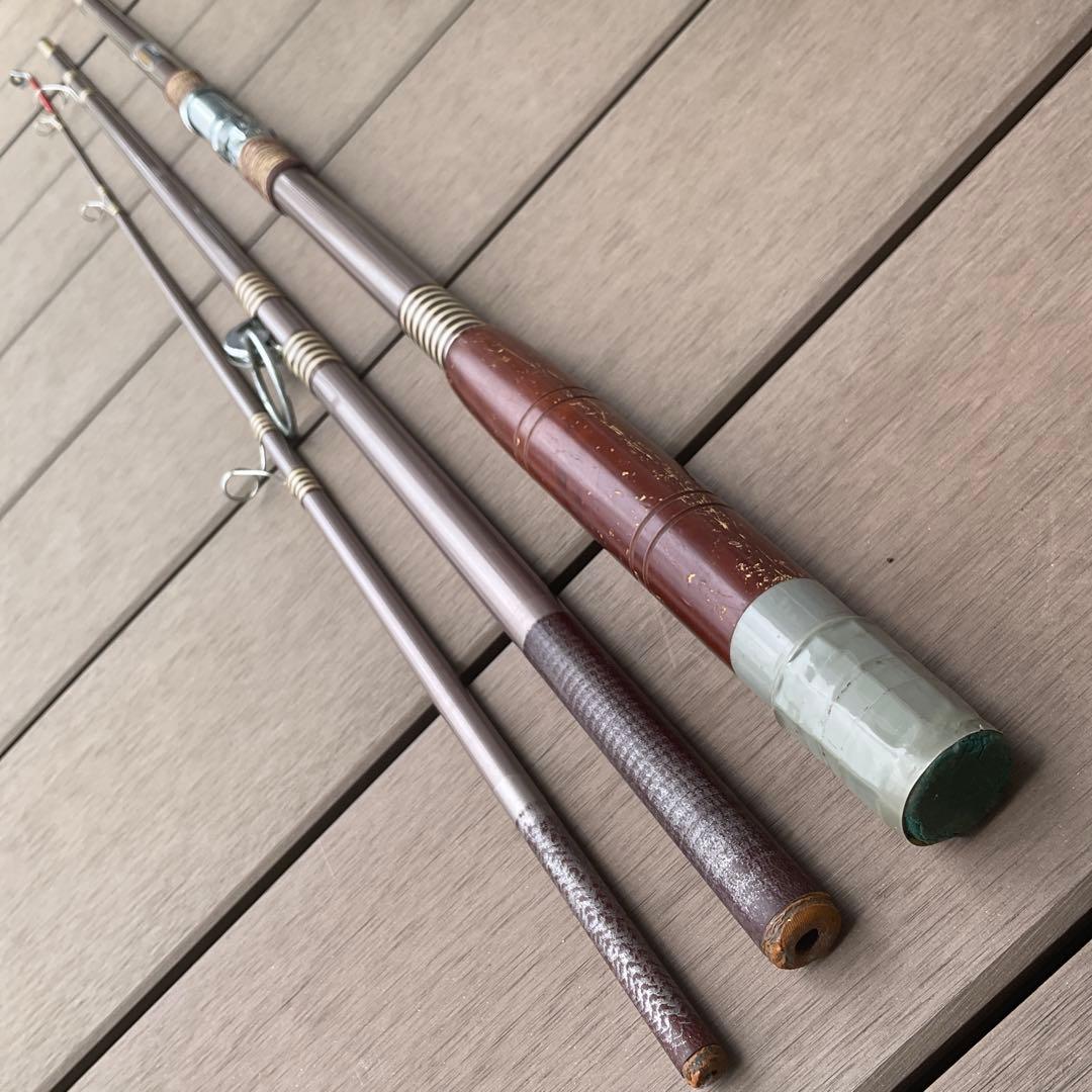 2本セット　OLYMPIC オリムピック　投げ竿　ホノルル　330　グラスロッド