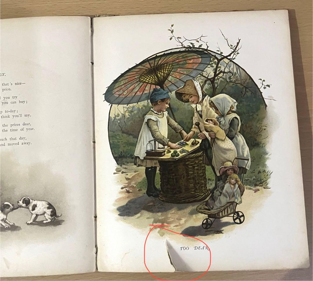 No.448希少 古書 洋書 絵本 児童書　アンティーク　ビクトリア　詩集　童謡