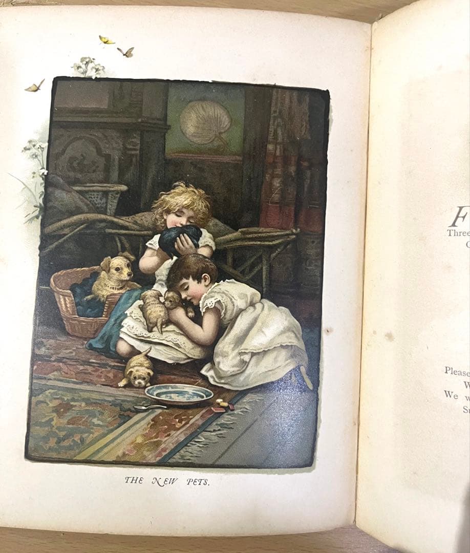 No.448希少 古書 洋書 絵本 児童書　アンティーク　ビクトリア　詩集　童謡