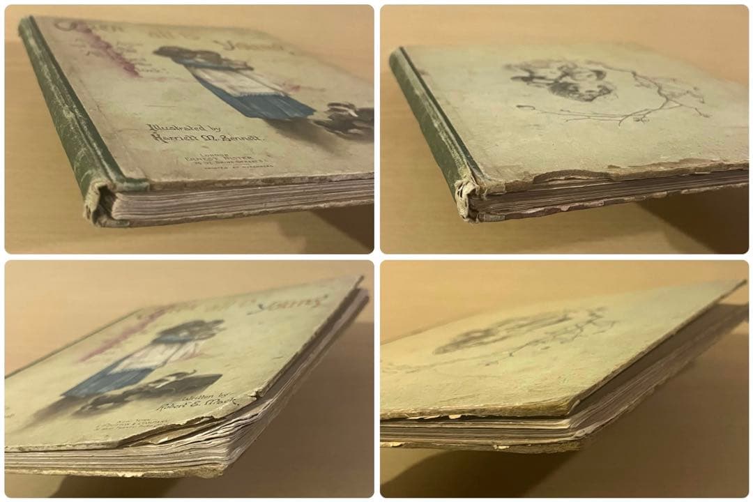 No.448希少 古書 洋書 絵本 児童書　アンティーク　ビクトリア　詩集　童謡