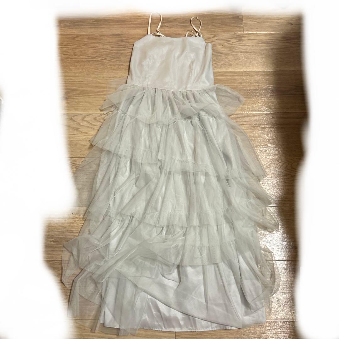 NICE CLAUP ナイスクラップ ティアードチュールワンピース