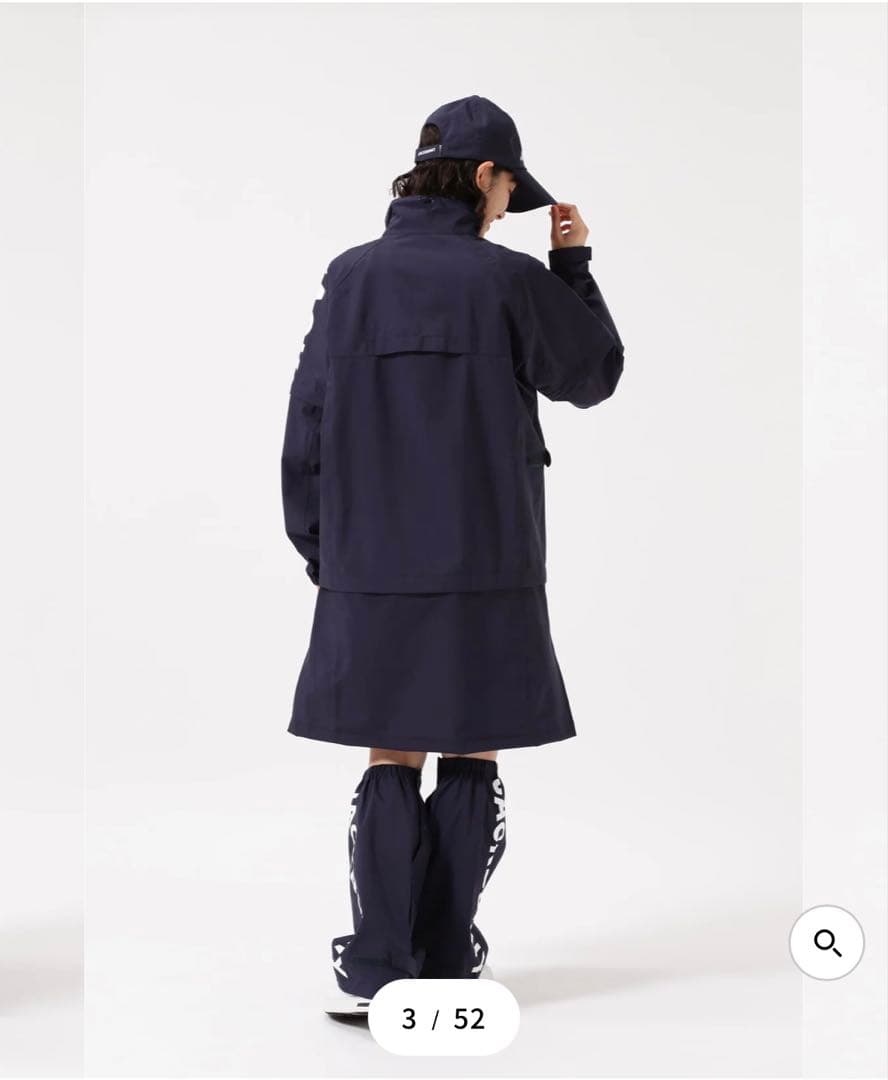 JACK BUNNY ネイビー レインワンピース