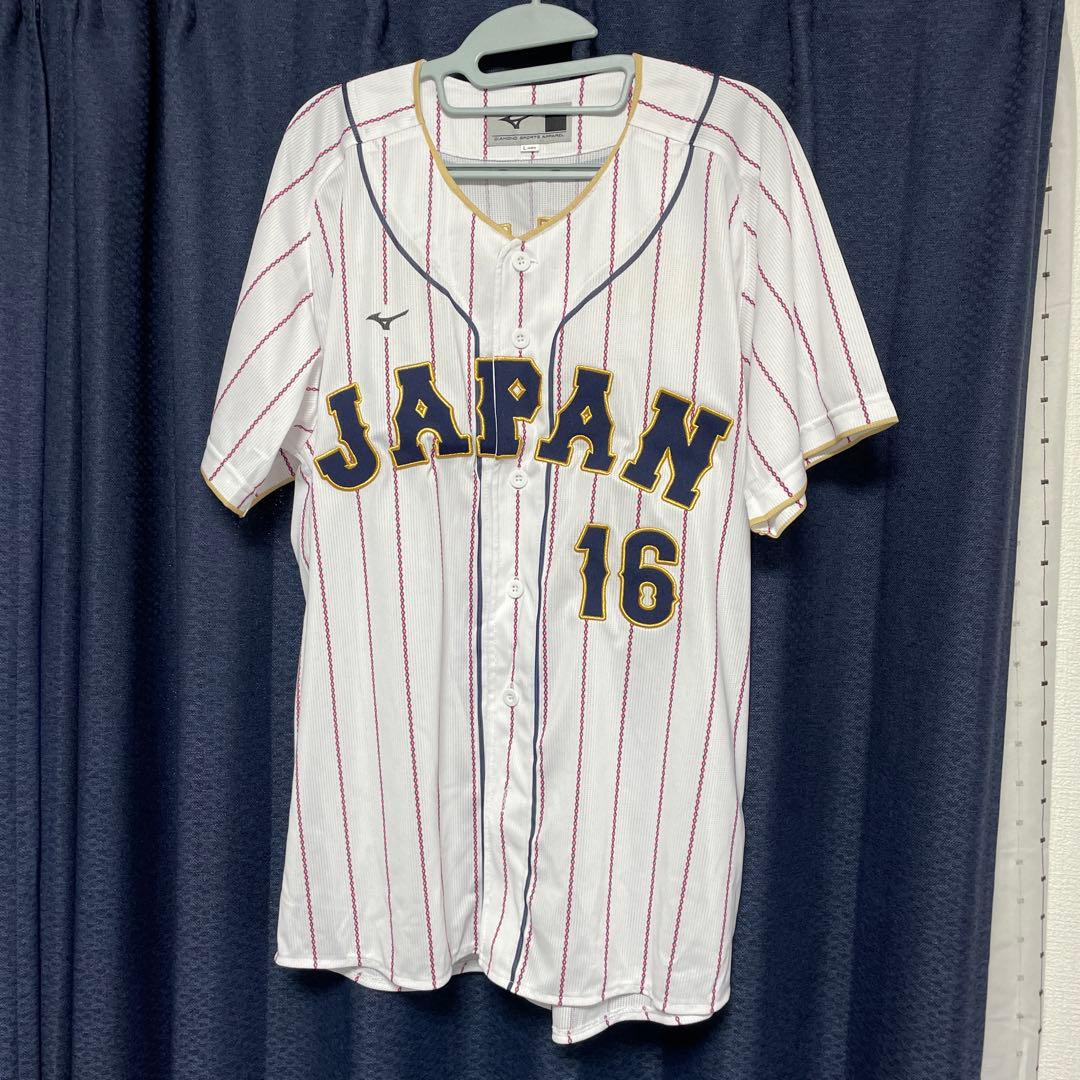 サイズＬ　２０２３ＷＢＣ　大谷翔平選手　レプリカ　ユニフォーム(ホーム　刺繍）